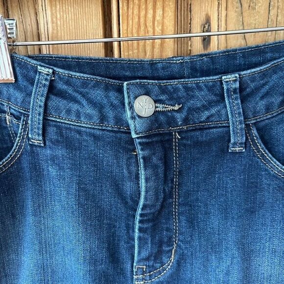 NYDJ Women's Size‎ 6 Dark Blue Straight Leg Jeans Denim Not Your Daughters Jeans - Picture 5 of 14